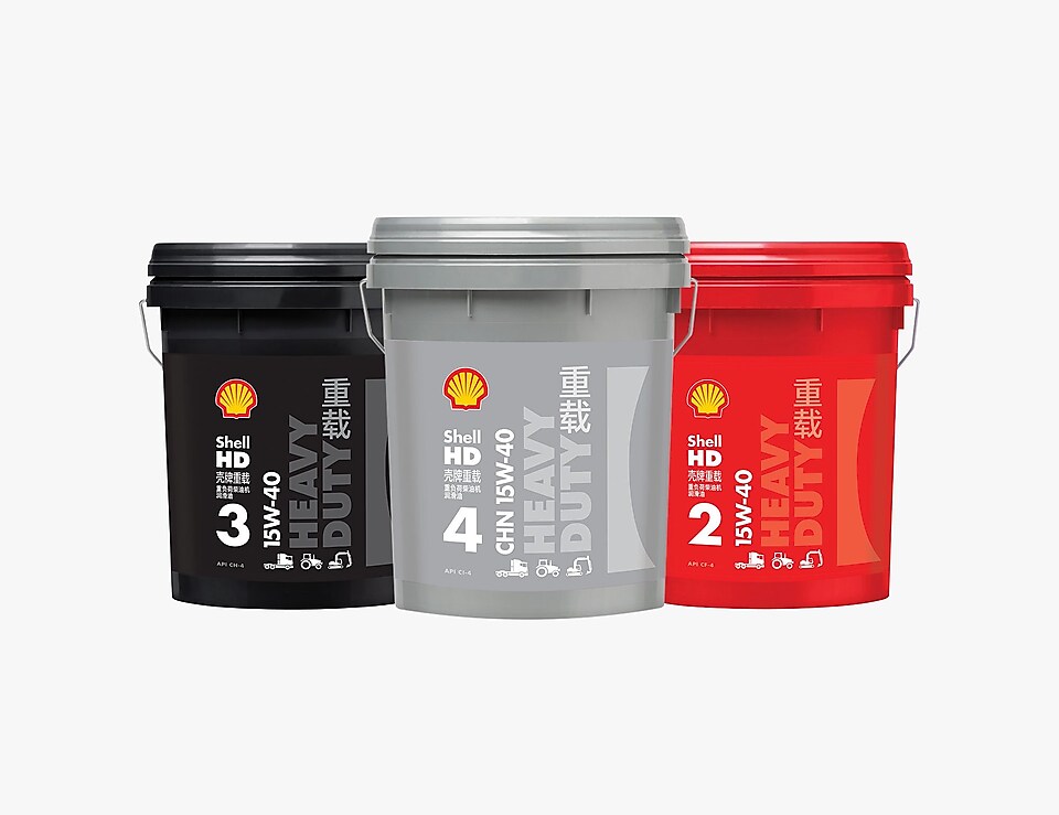 Shell HD 亚盈重载系列机油主要包含三大产品